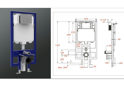 隱蔽式廁所水箱701 隱蔽式廁所水箱701